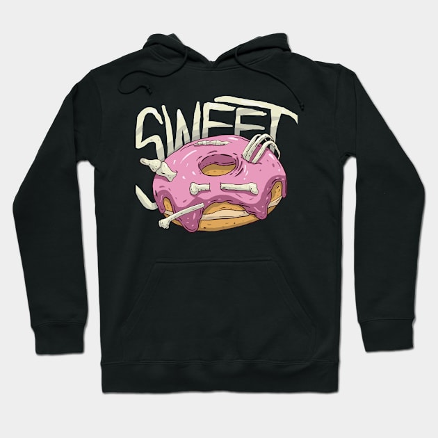 Sweet Bones Donut Hoodie by BlackArmy2017